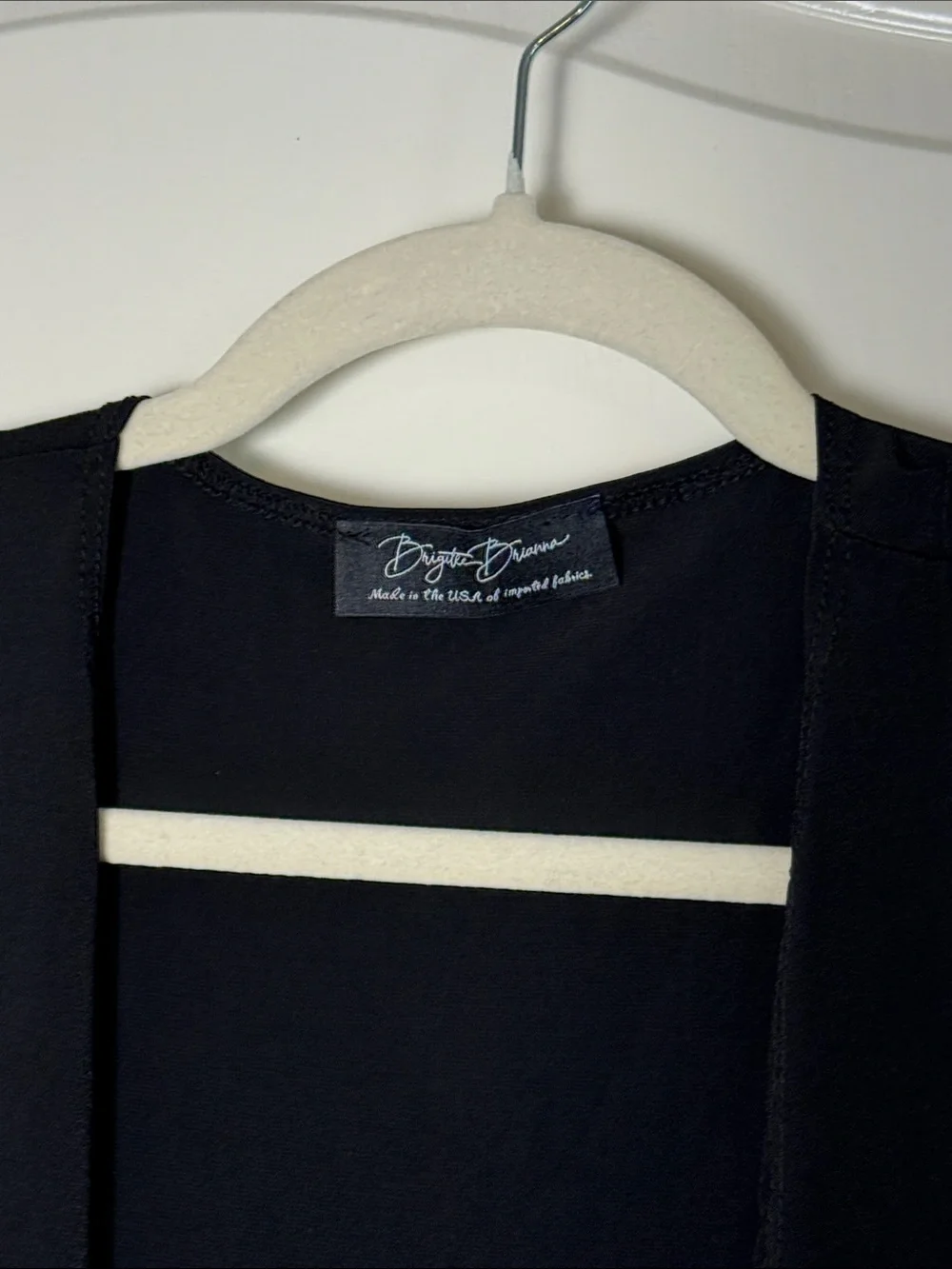 BRIGITTE BRIANNA BLACK LONG LIFESTYLE CARDIGAN - Picture 3 of 4